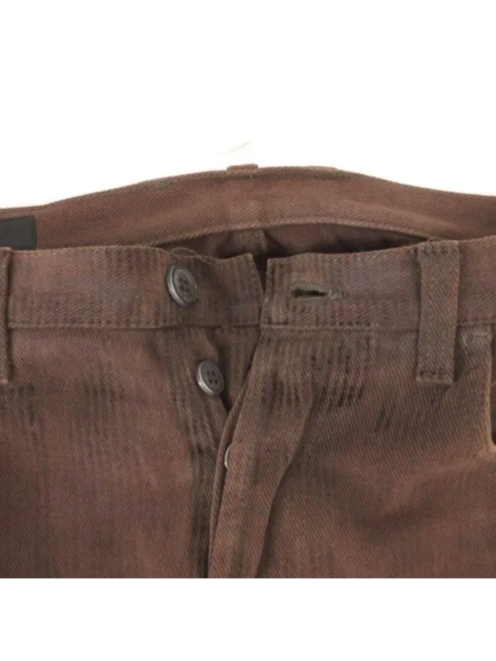 Gucci Corduroy Pants Straight Cotton Brown 46